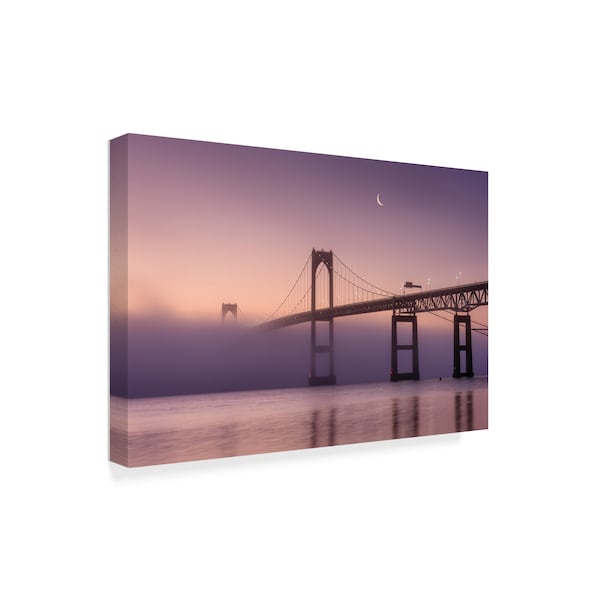 Michael Blanchette Photography 'Moon Over Fog' Canvas Art,12x19